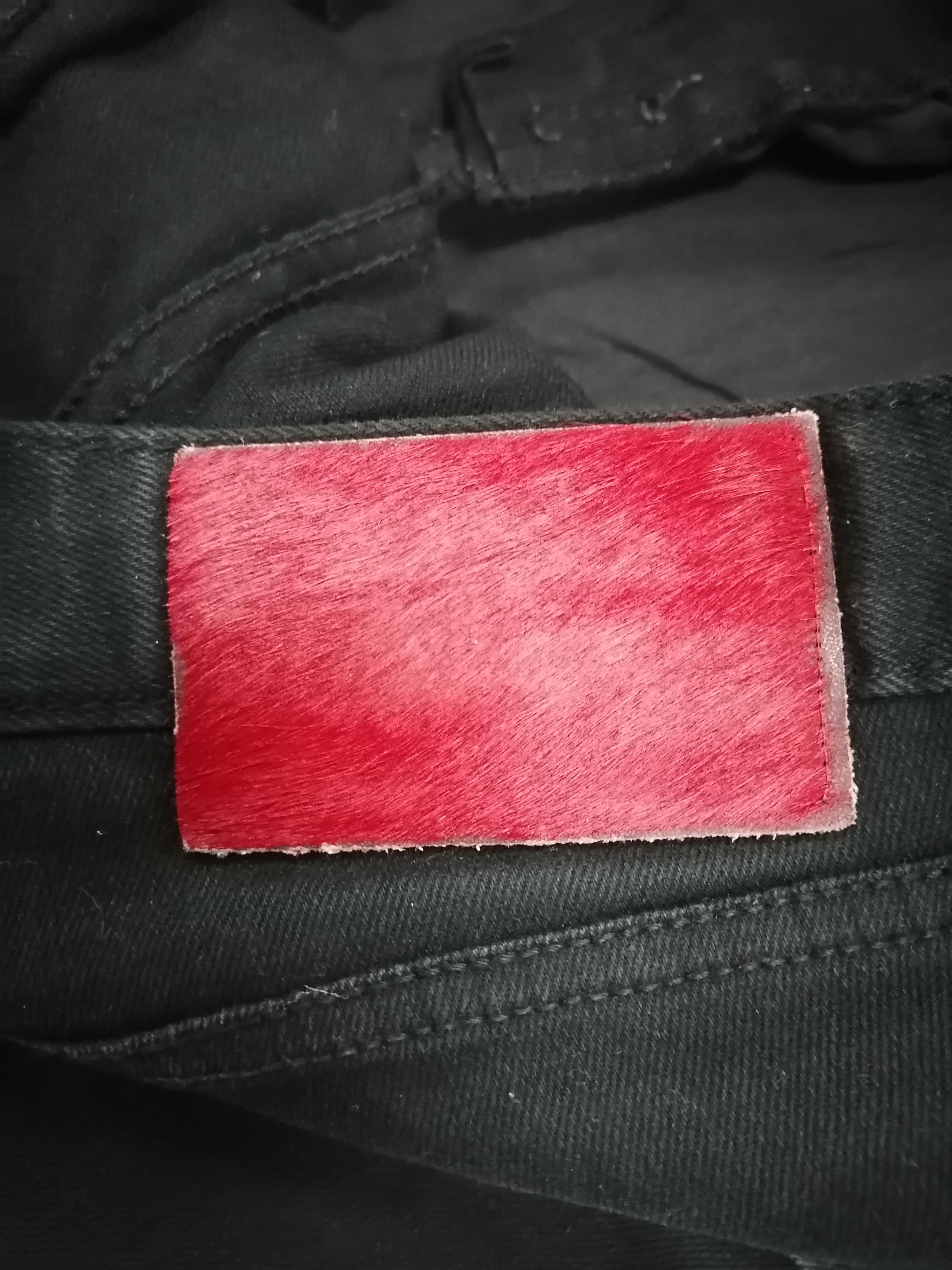 Japanese Brand Hardcore Rip Distressed Denim Ankorock All Black Pants Size US 32 / EU 48 - 7 Thumbnail