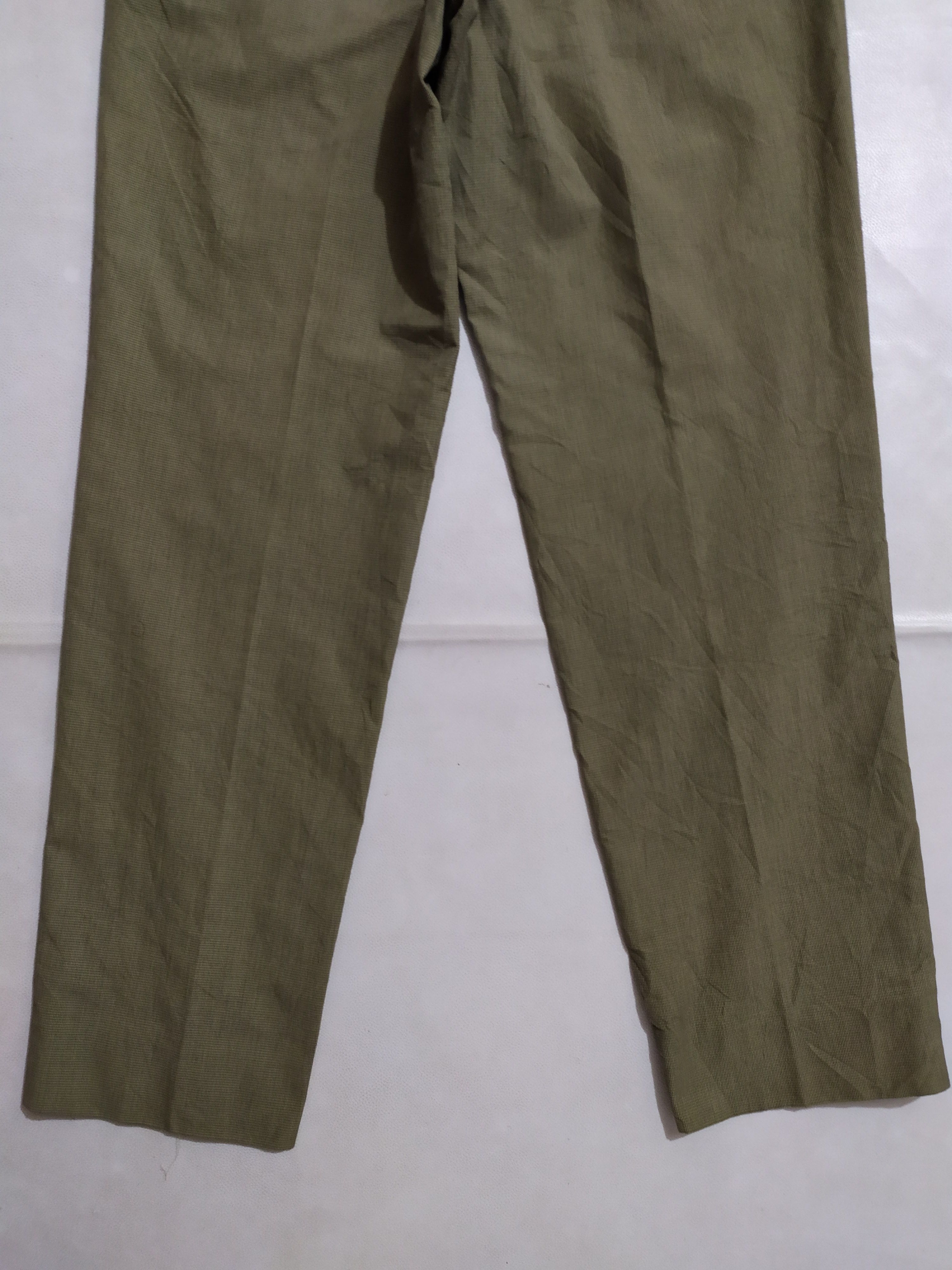 Romeo Gigli Casual Pincheck Pants Made In Switzerland