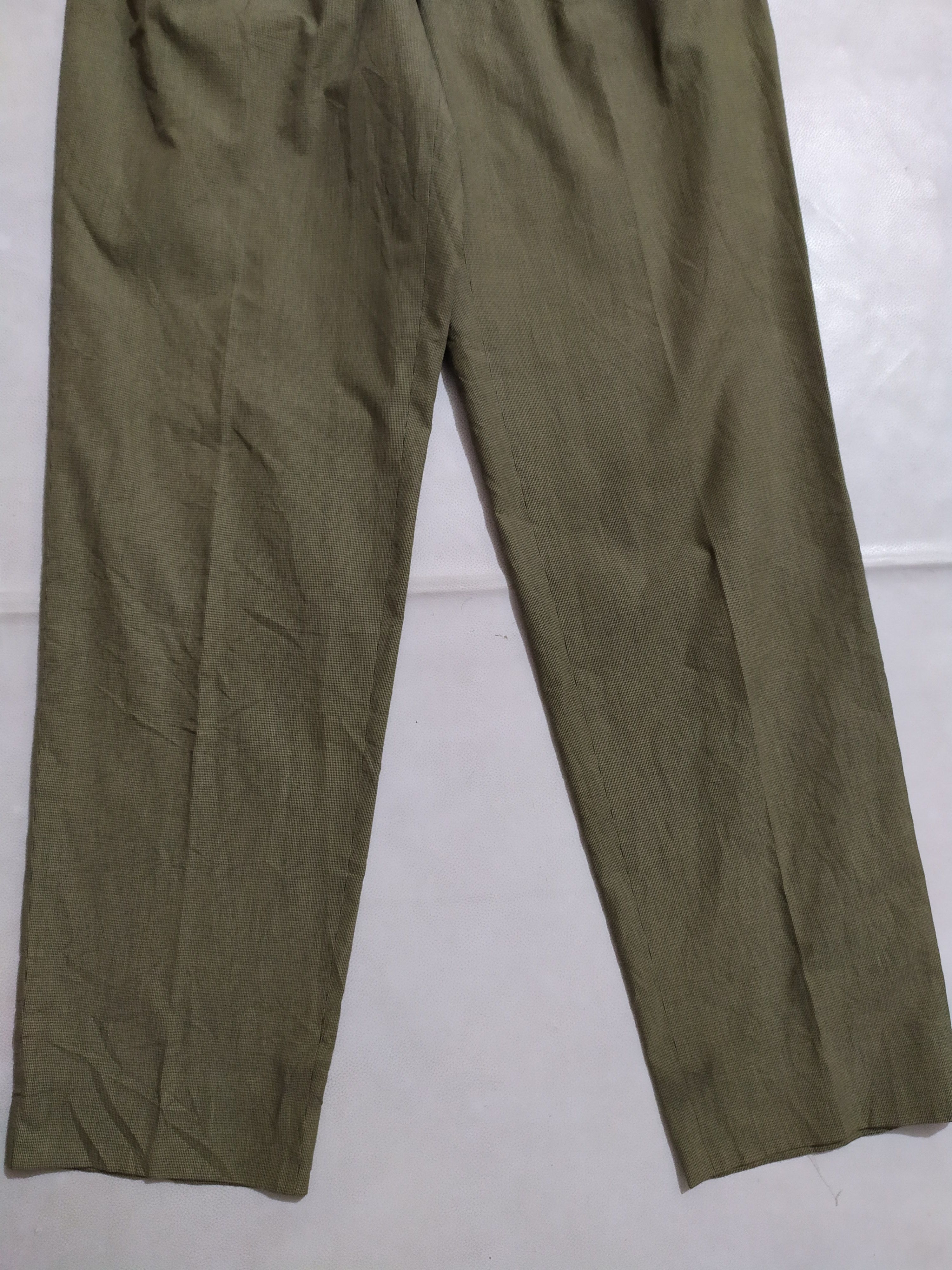 Romeo Gigli Casual Pincheck Pants Made In Switzerland