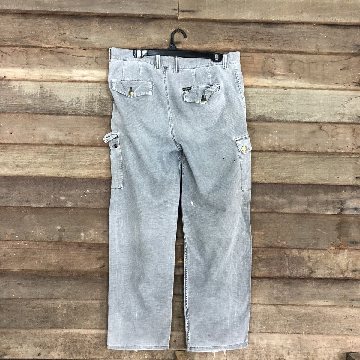 Faded Glory DLL Oshkosh Grey faded Multipocket Cargo Pants #C1135 Size US 33 - 8 Thumbnail