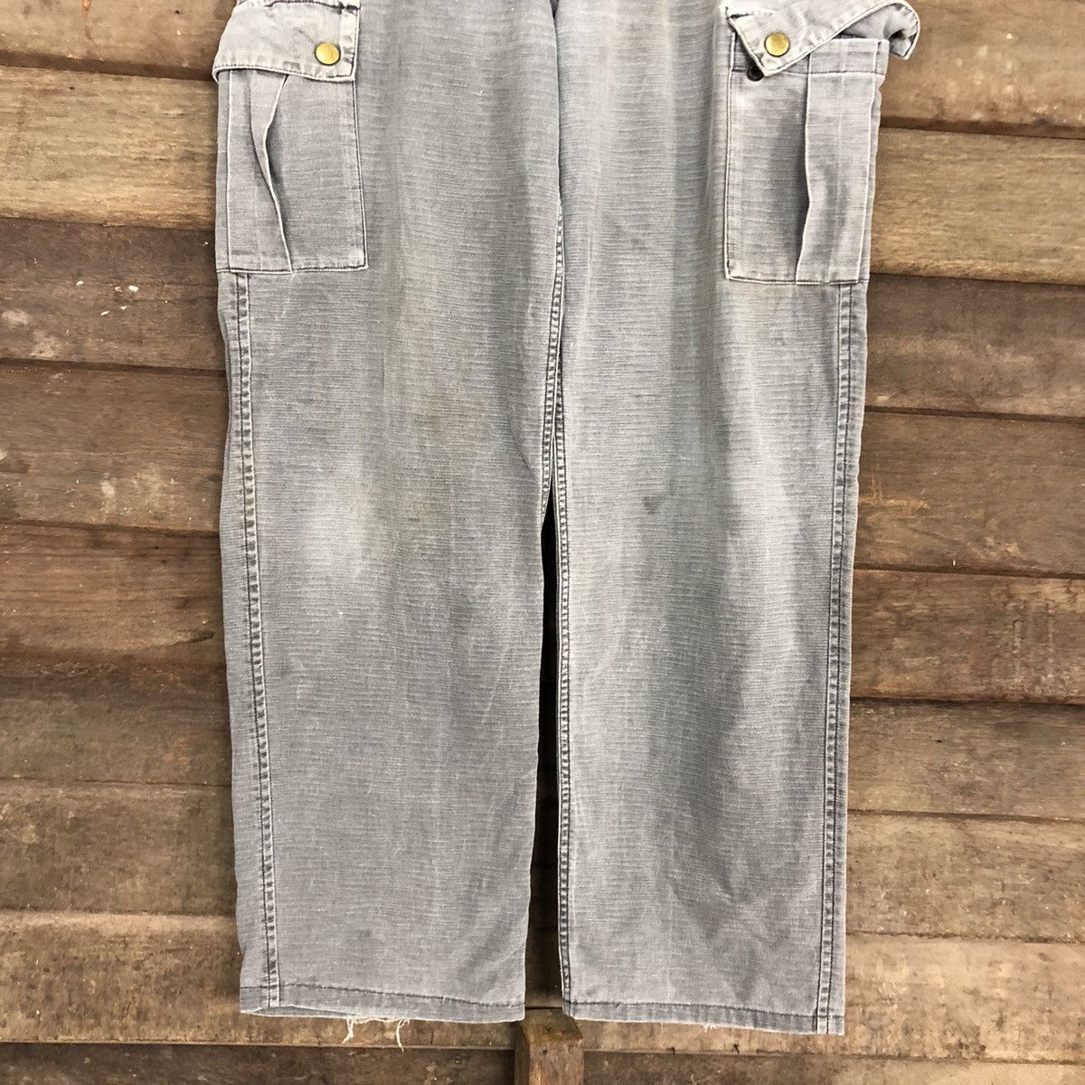 Faded Glory DLL Oshkosh Grey faded Multipocket Cargo Pants #C1135 Size US 33 - 3 Thumbnail