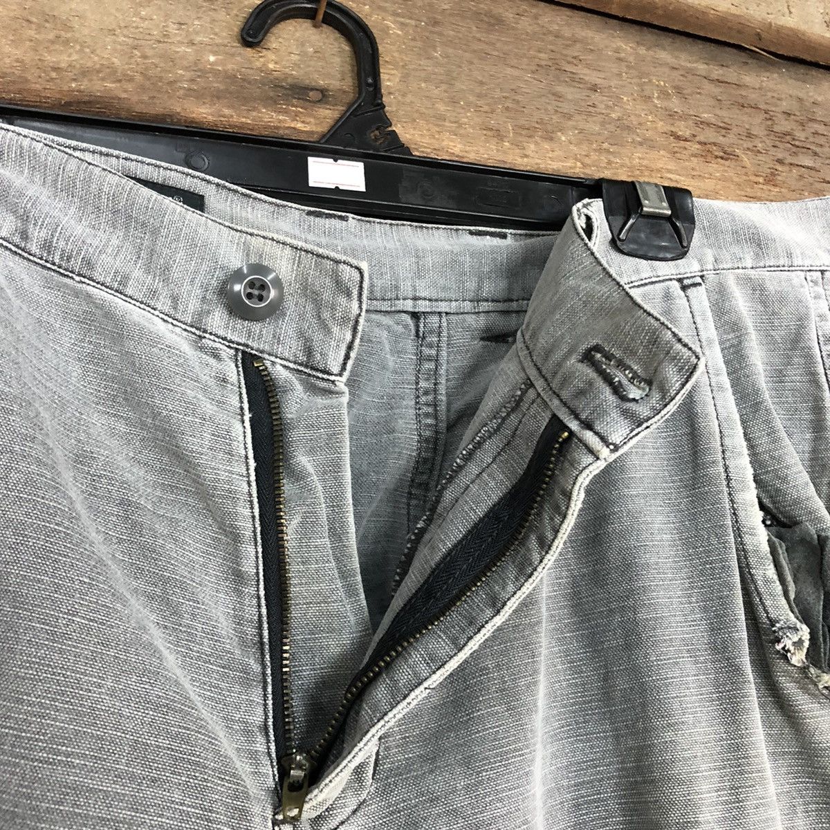 Faded Glory DLL Oshkosh Grey faded Multipocket Cargo Pants #C1135 Size US 33 - 7 Thumbnail