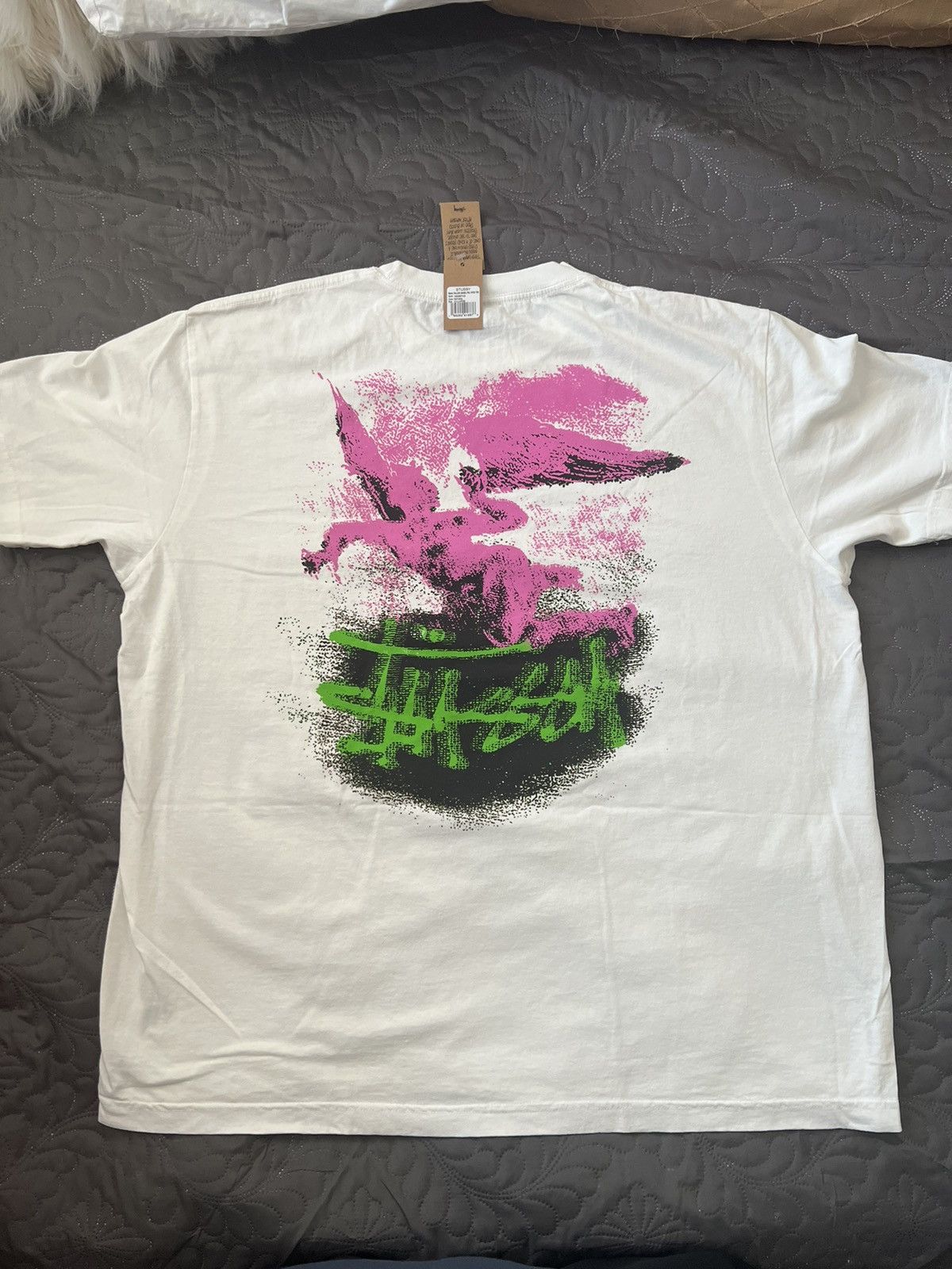 Stussy Stussy Fallen Angel Pigment Dyed Tee - White | Grailed