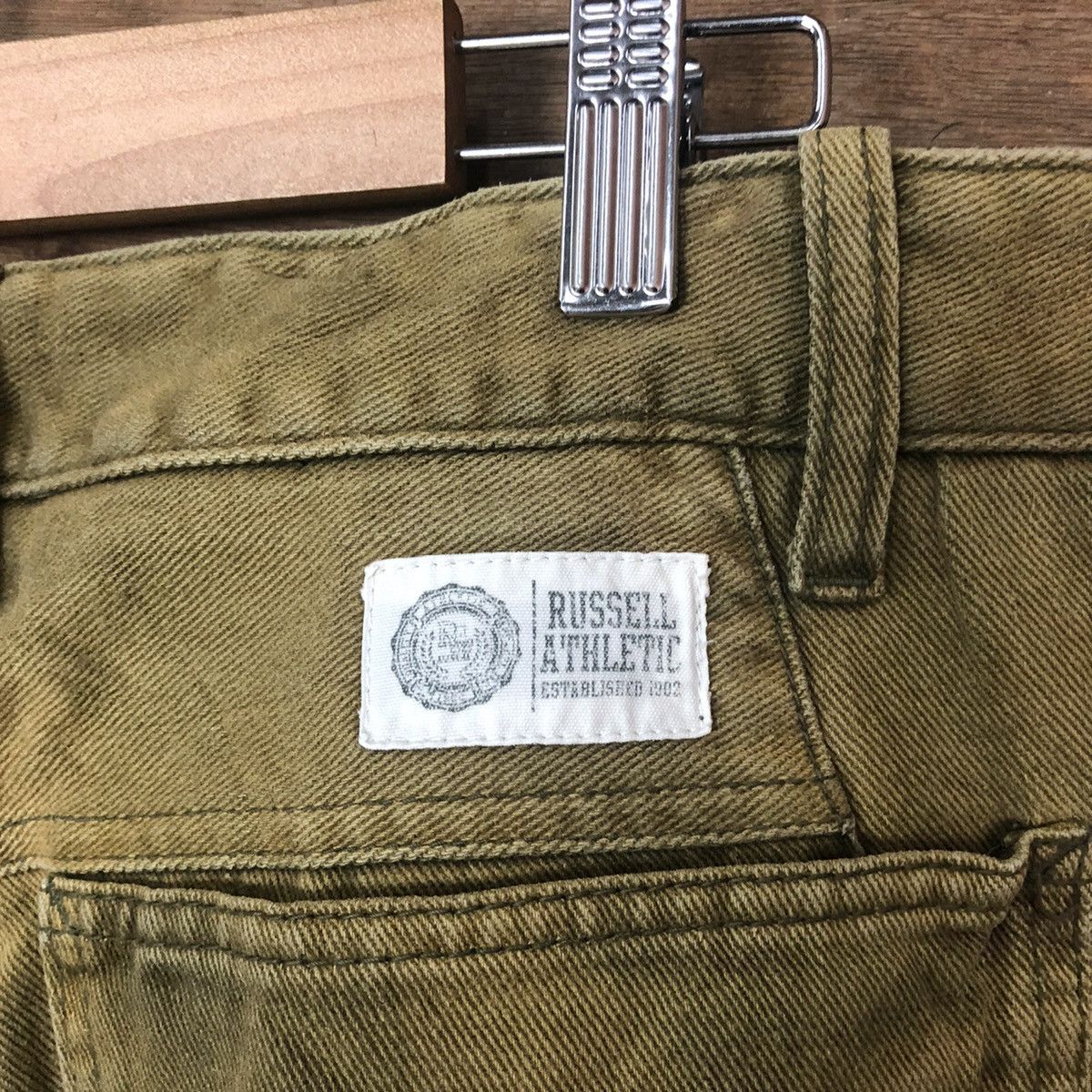 Russell Athletic Rusell Athletic faded Green Casual cargo Pants #5452 Size US 32 / EU 48 - 11 Thumbnail