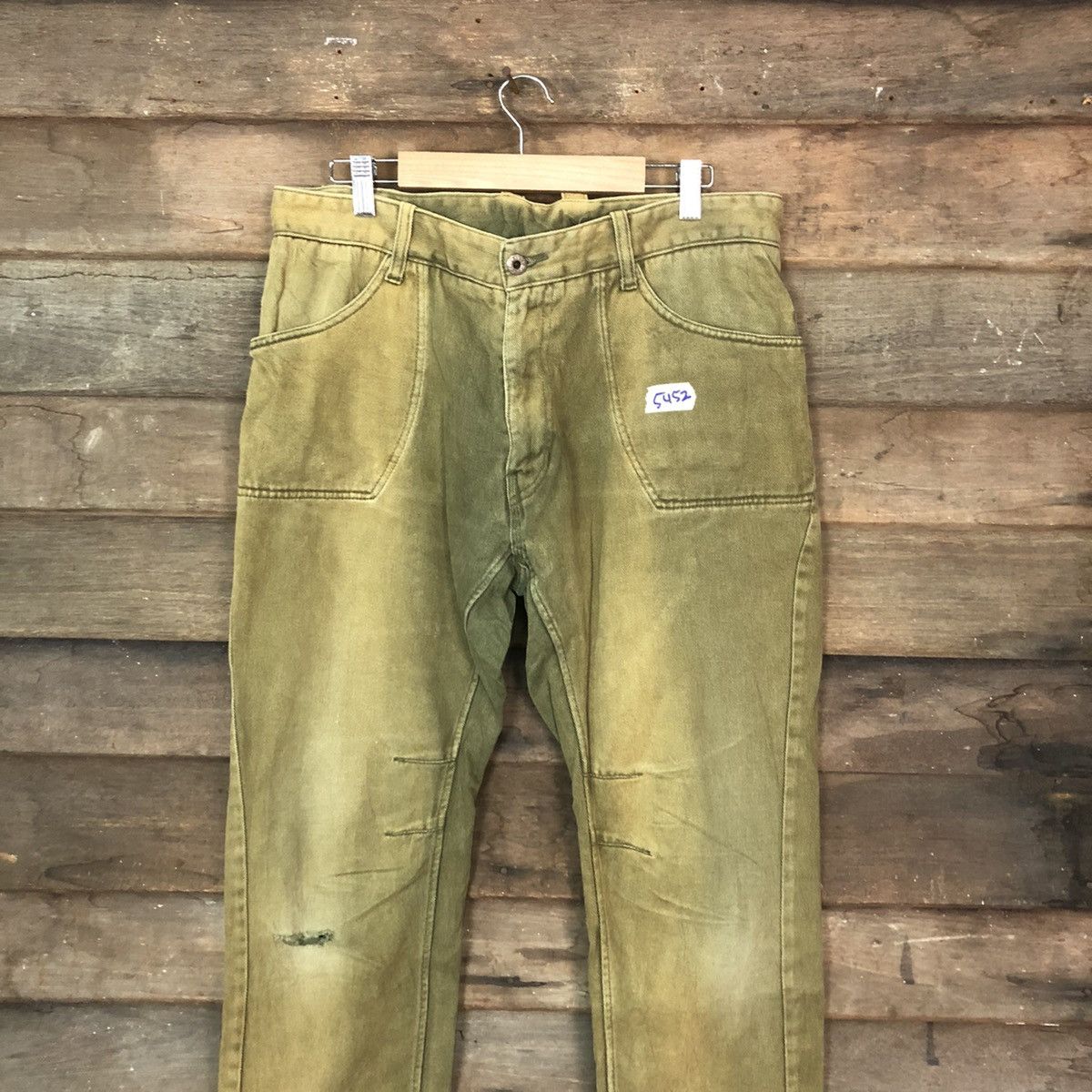 Russell Athletic Rusell Athletic faded Green Casual cargo Pants #5452 Size US 32 / EU 48 - 2 Thumbnail