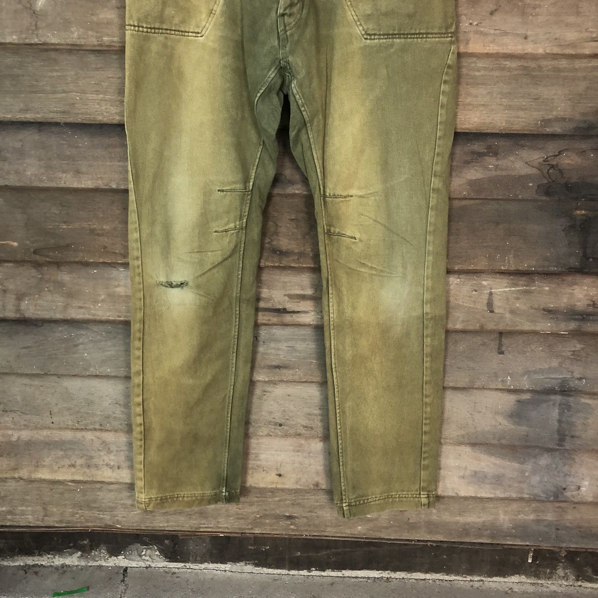 Russell Athletic Rusell Athletic faded Green Casual cargo Pants #5452 Size US 32 / EU 48 - 3 Thumbnail