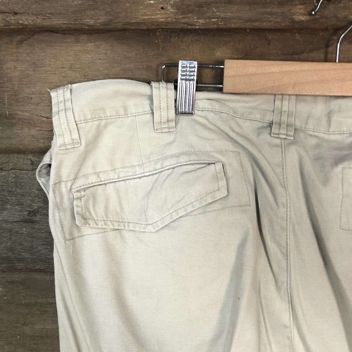 Tommy Hilfiger Tommy Hilfiger Cream multipocket tactical Cargo Pants #5442 Size US 38 / EU 54 - 14 Thumbnail
