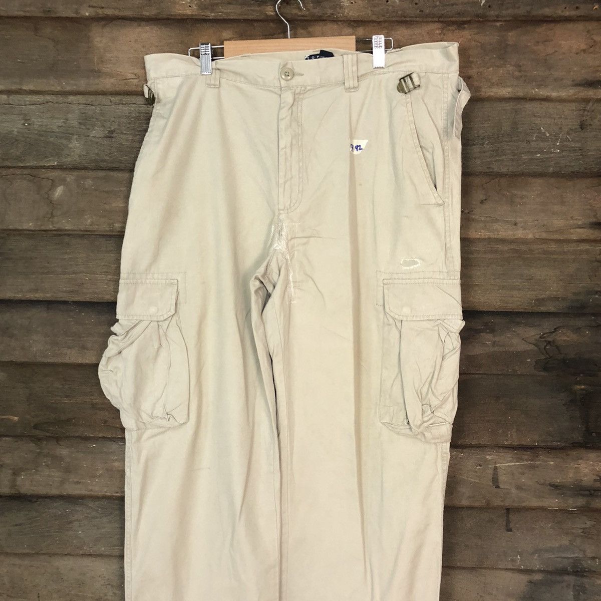 Tommy Hilfiger Tommy Hilfiger Cream multipocket tactical Cargo Pants #5442 Size US 38 / EU 54 - 2 Thumbnail