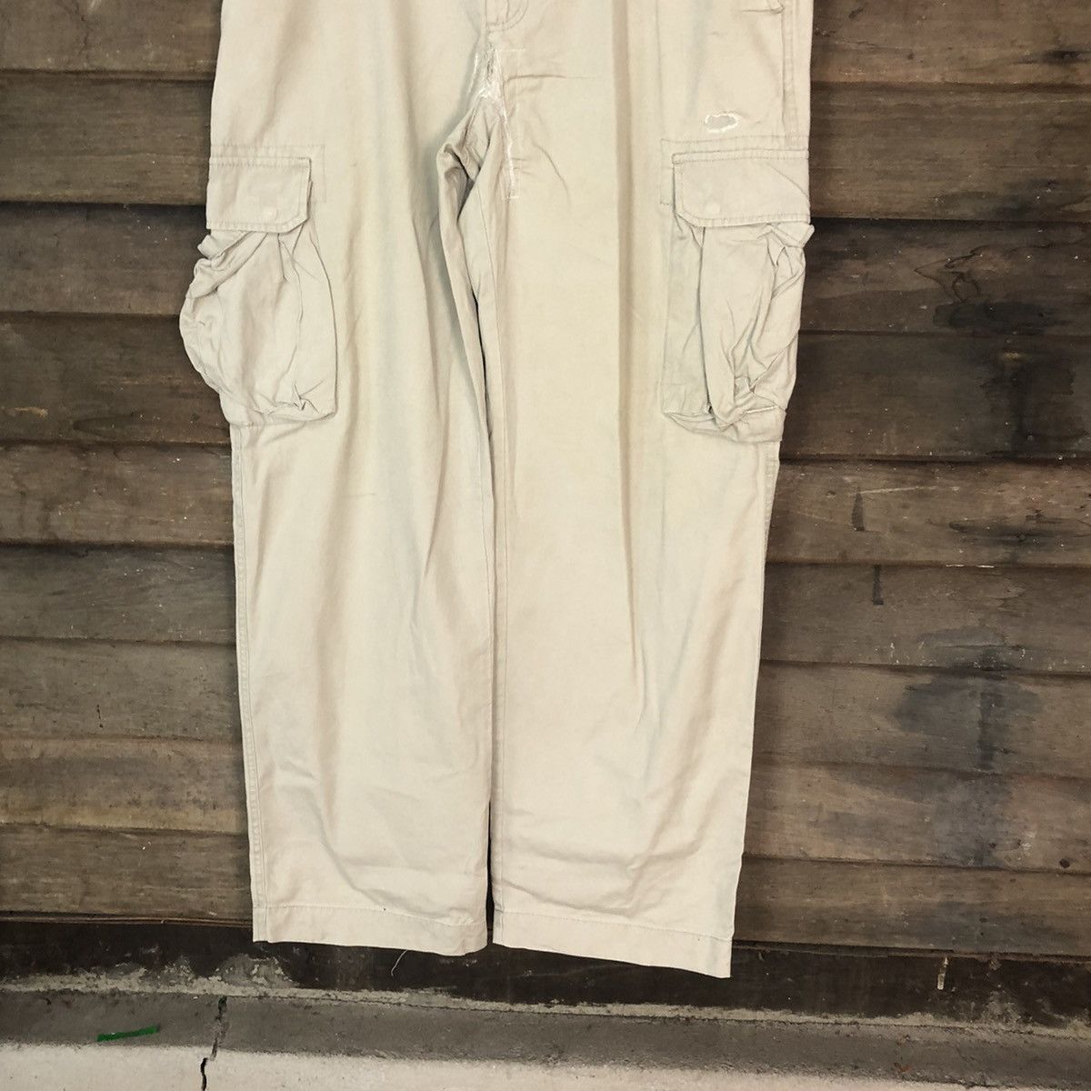 Tommy Hilfiger Tommy Hilfiger Cream multipocket tactical Cargo Pants #5442 Size US 38 / EU 54 - 3 Thumbnail