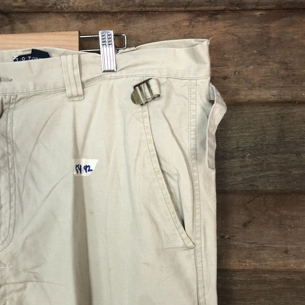 Tommy Hilfiger Tommy Hilfiger Cream multipocket tactical Cargo Pants #5442 Size US 38 / EU 54 - 5 Thumbnail