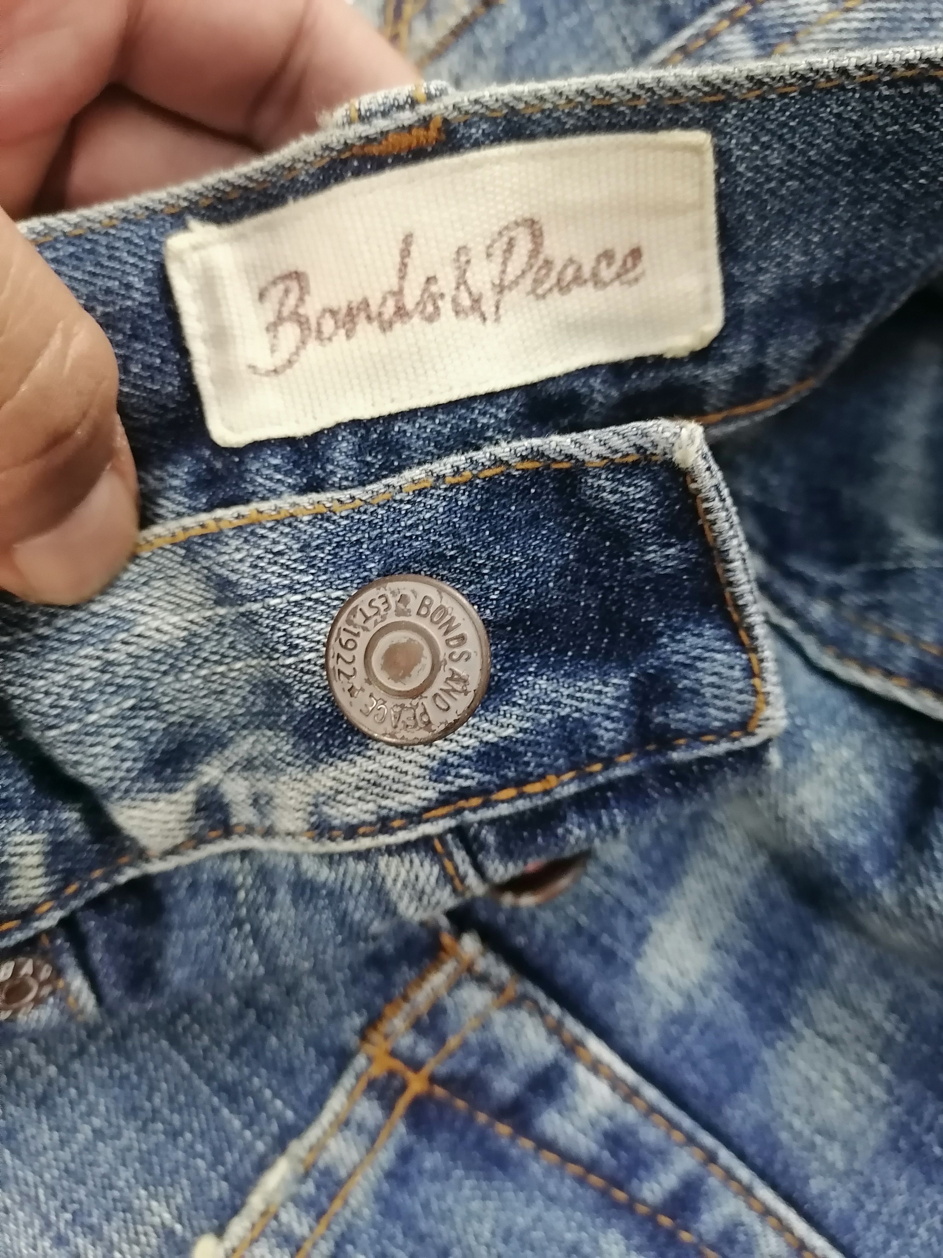 Japanese Brand Bonds&Peace Patchwork Denim Bushpant Size US 31 - 5 Thumbnail