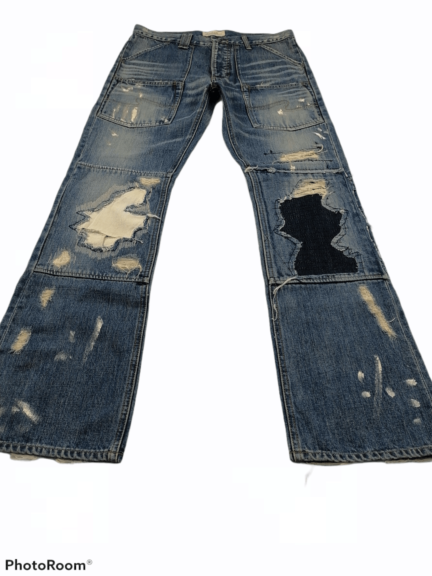 Japanese Brand Bonds&Peace Patchwork Denim Bushpant Size US 31 - 2 Thumbnail