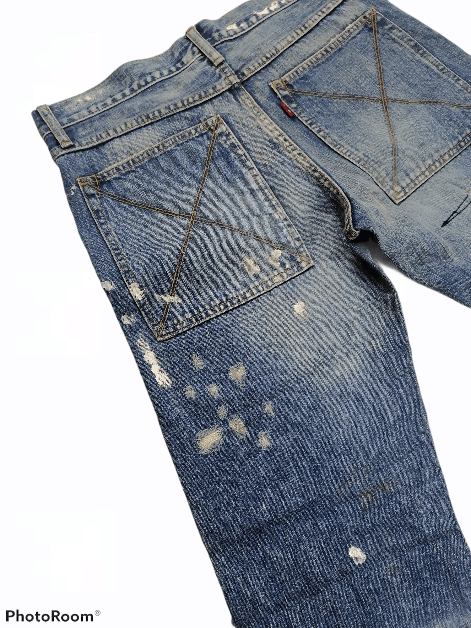Japanese Brand Bonds&Peace Patchwork Denim Bushpant Size US 31 - 10 Thumbnail