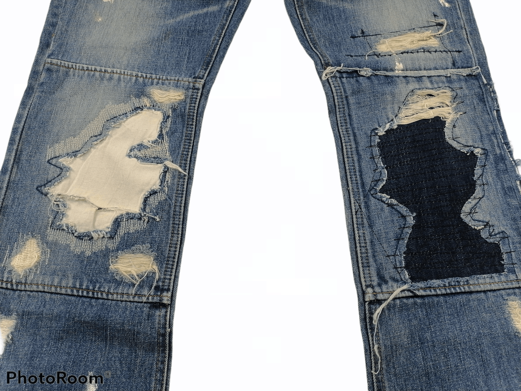 Japanese Brand Bonds&Peace Patchwork Denim Bushpant Size US 31 - 3 Thumbnail