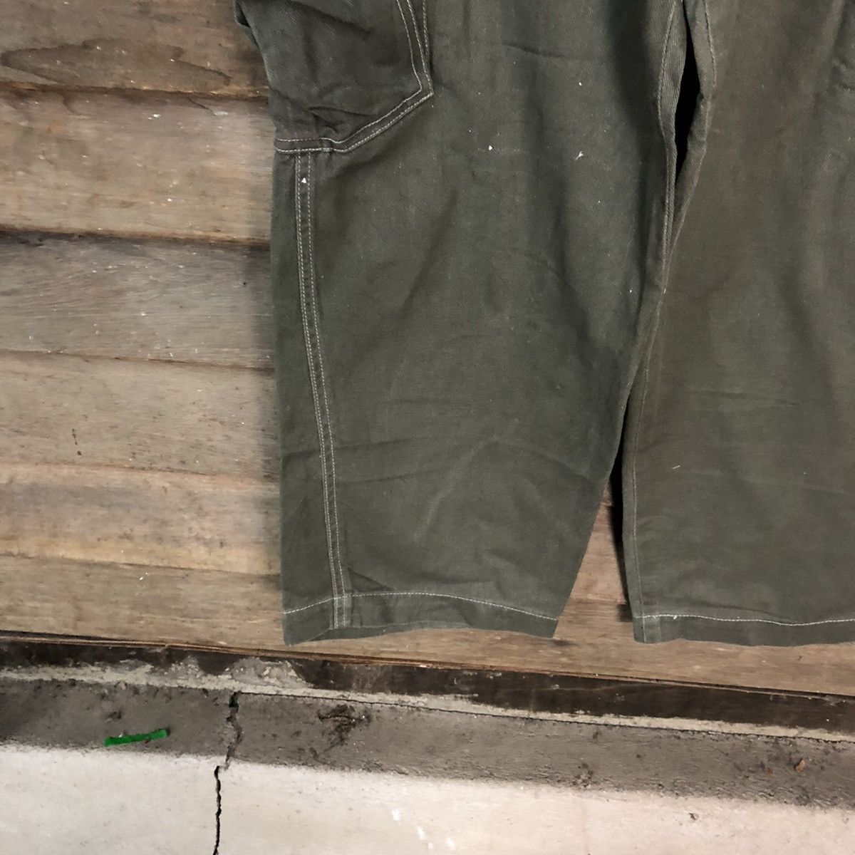 Japanese Brand Raton faded Green multipocket Cargo Pants #3780 Size US 34 / EU 50 - 8 Thumbnail