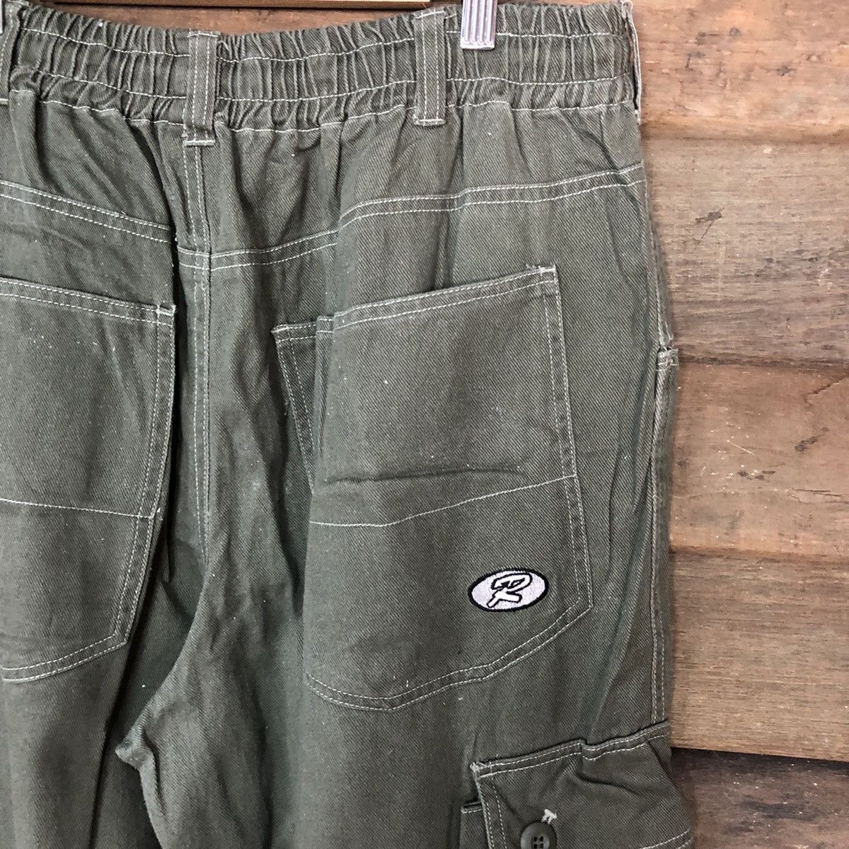 Japanese Brand Raton faded Green multipocket Cargo Pants #3780 Size US 34 / EU 50 - 15 Thumbnail