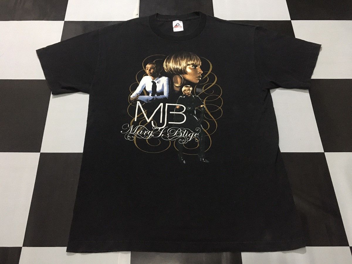 Vintage Mary J Blige Shirt Tour Double Side