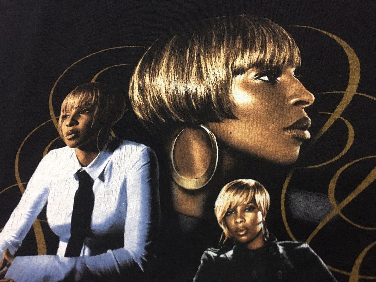 Vintage Mary J Blige Shirt Tour Double Side