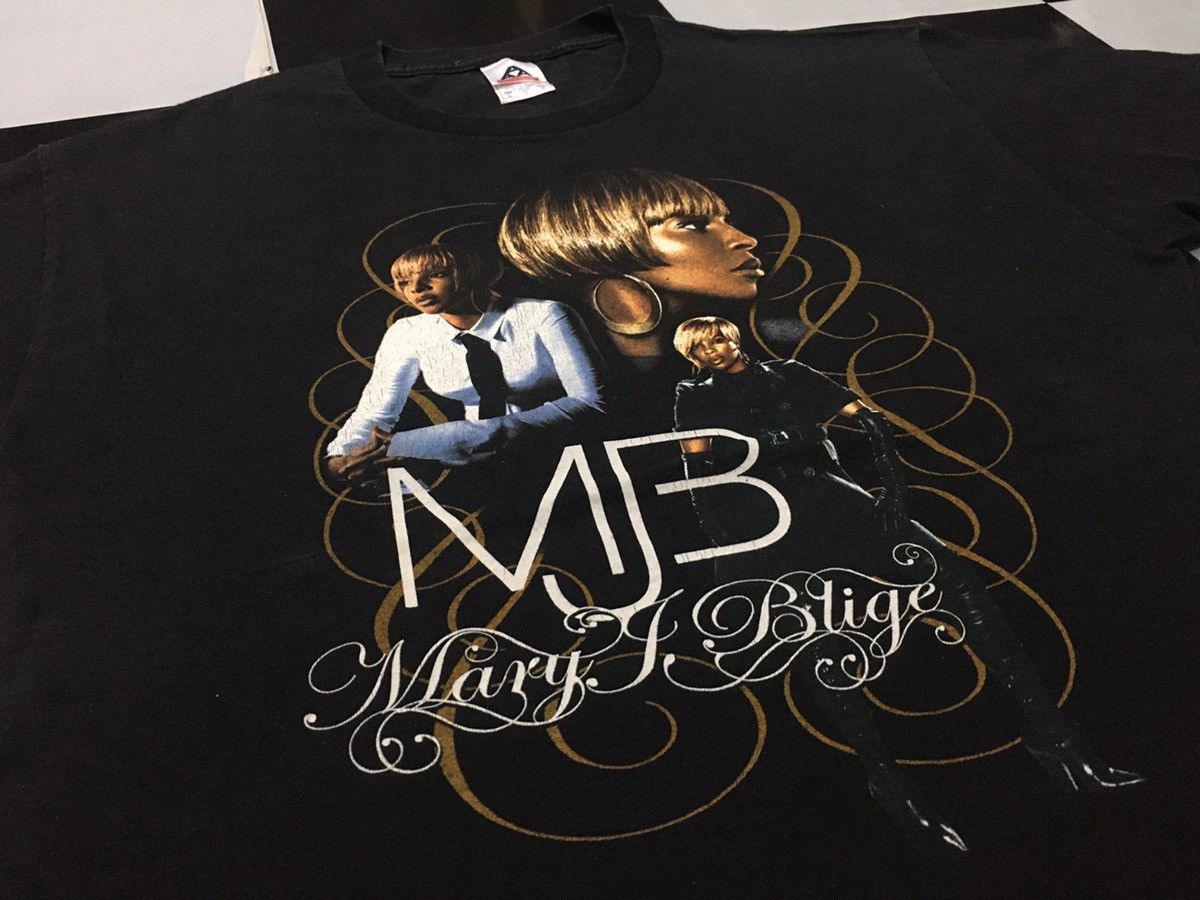 Vintage Mary J Blige Shirt Tour Double Side
