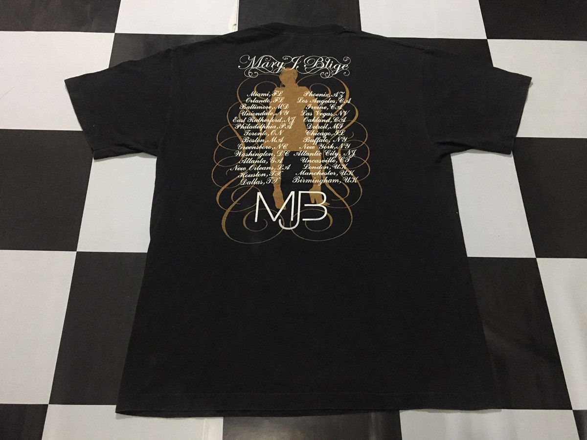 Vintage Mary J Blige Shirt Tour Double Side