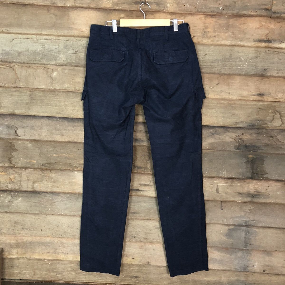 Japanese Brand Ships Dark Blue Multipocket Cargo Pants #3424 Size US 31 - 9 Thumbnail