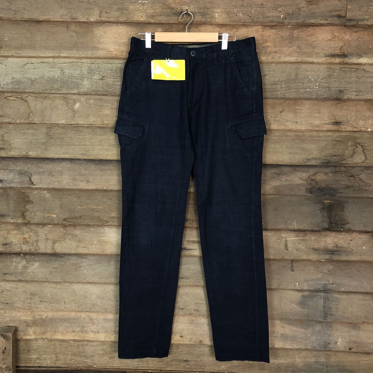Japanese Brand Ships Dark Blue Multipocket Cargo Pants #3424 Size US 31 - 1 Thumbnail