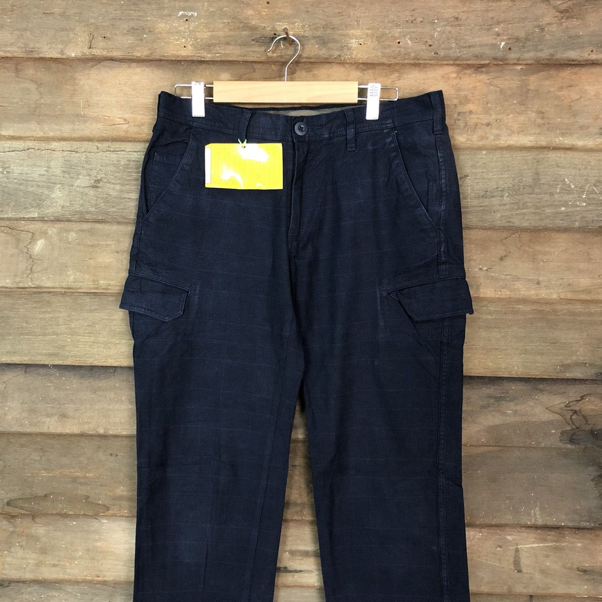 Japanese Brand Ships Dark Blue Multipocket Cargo Pants #3424 Size US 31 - 2 Thumbnail