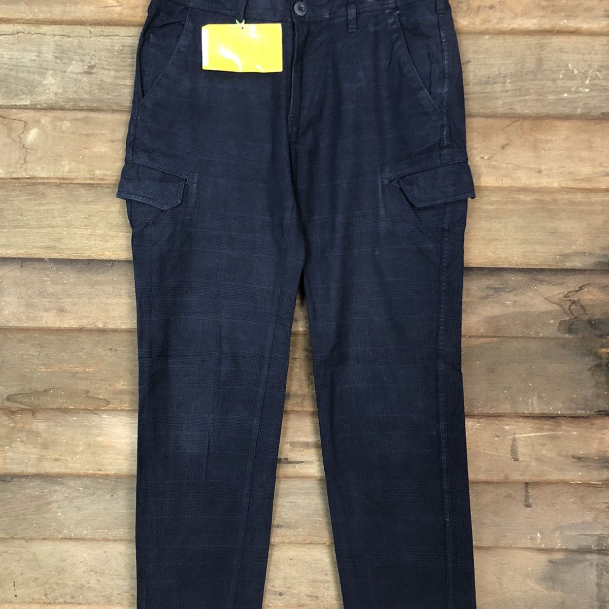 Japanese Brand Ships Dark Blue Multipocket Cargo Pants #3424 Size US 31 - 4 Thumbnail