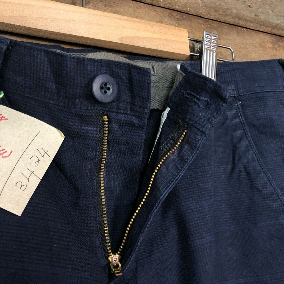 Japanese Brand Ships Dark Blue Multipocket Cargo Pants #3424 Size US 31 - 8 Thumbnail