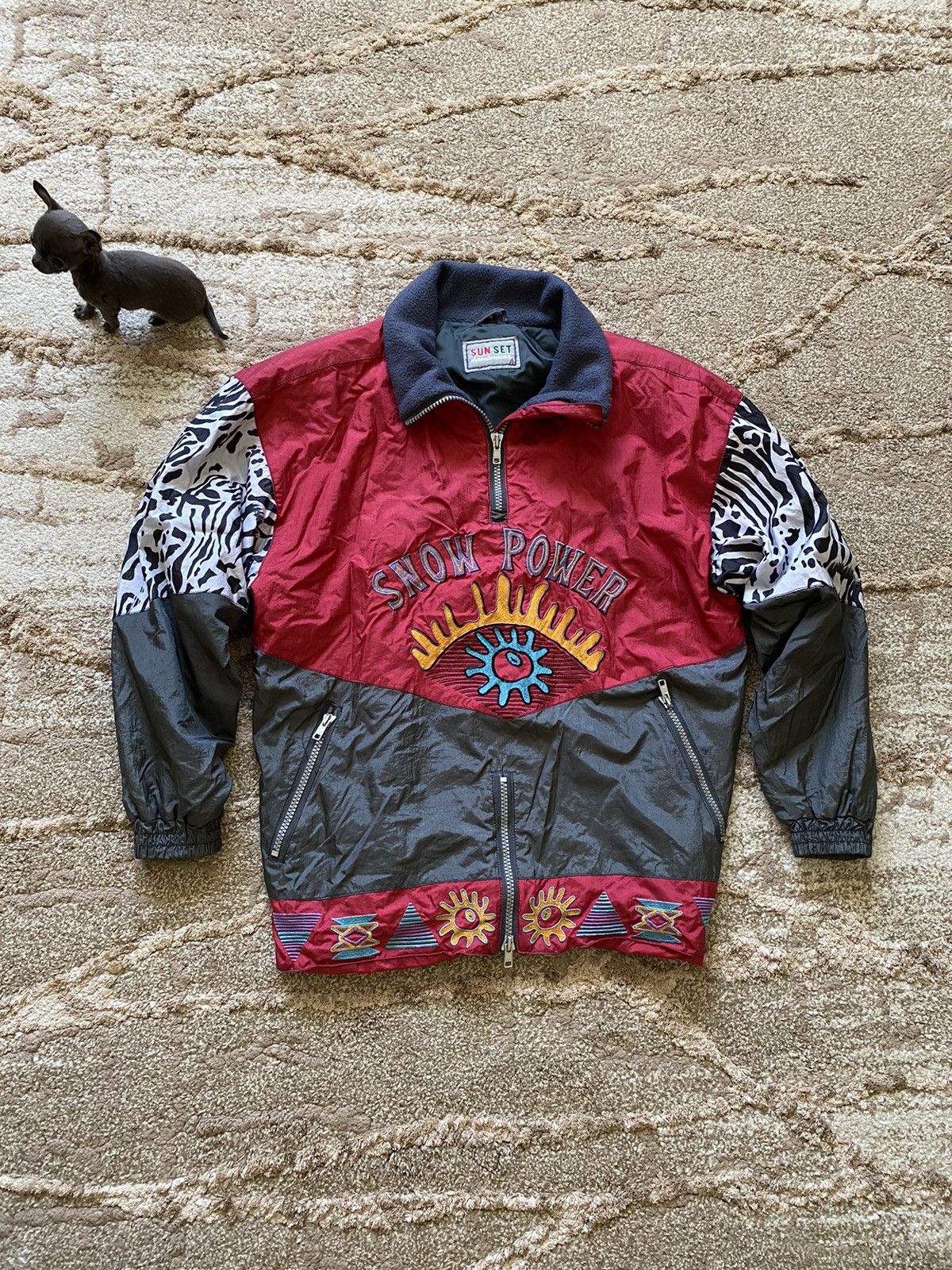 Other × Vintage ❌Unavailable❌Vintage Ski jacket Snow Power Sun Set size L Size US L / EU 52-54 / 3 - 1 Thumbnail