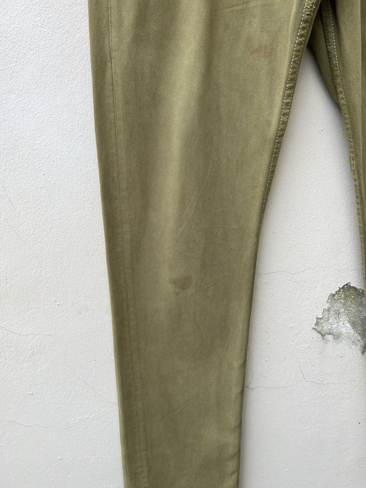 Levi's Vintage 1999 Levi’s 501 Sun Fade Olive Green Denim Jeans Size US 31 - 6 Thumbnail