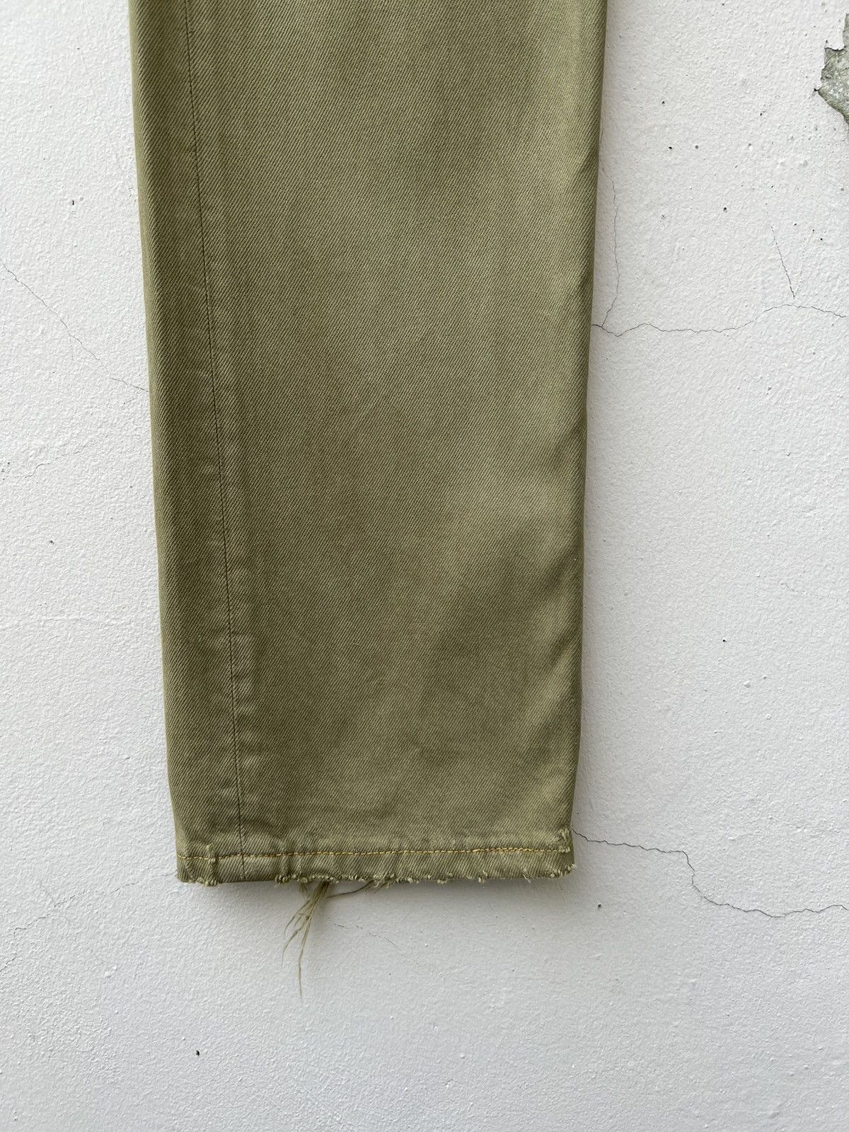 Levi's Vintage 1999 Levi’s 501 Sun Fade Olive Green Denim Jeans Size US 31 - 7 Thumbnail