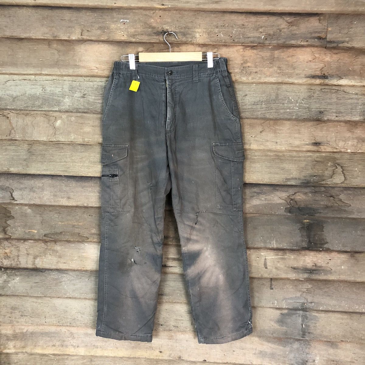 Faded Glory DLL Japanese Brand faded grey worn Cargo Pants #2660 Size US 28 / EU 44 - 1 Thumbnail