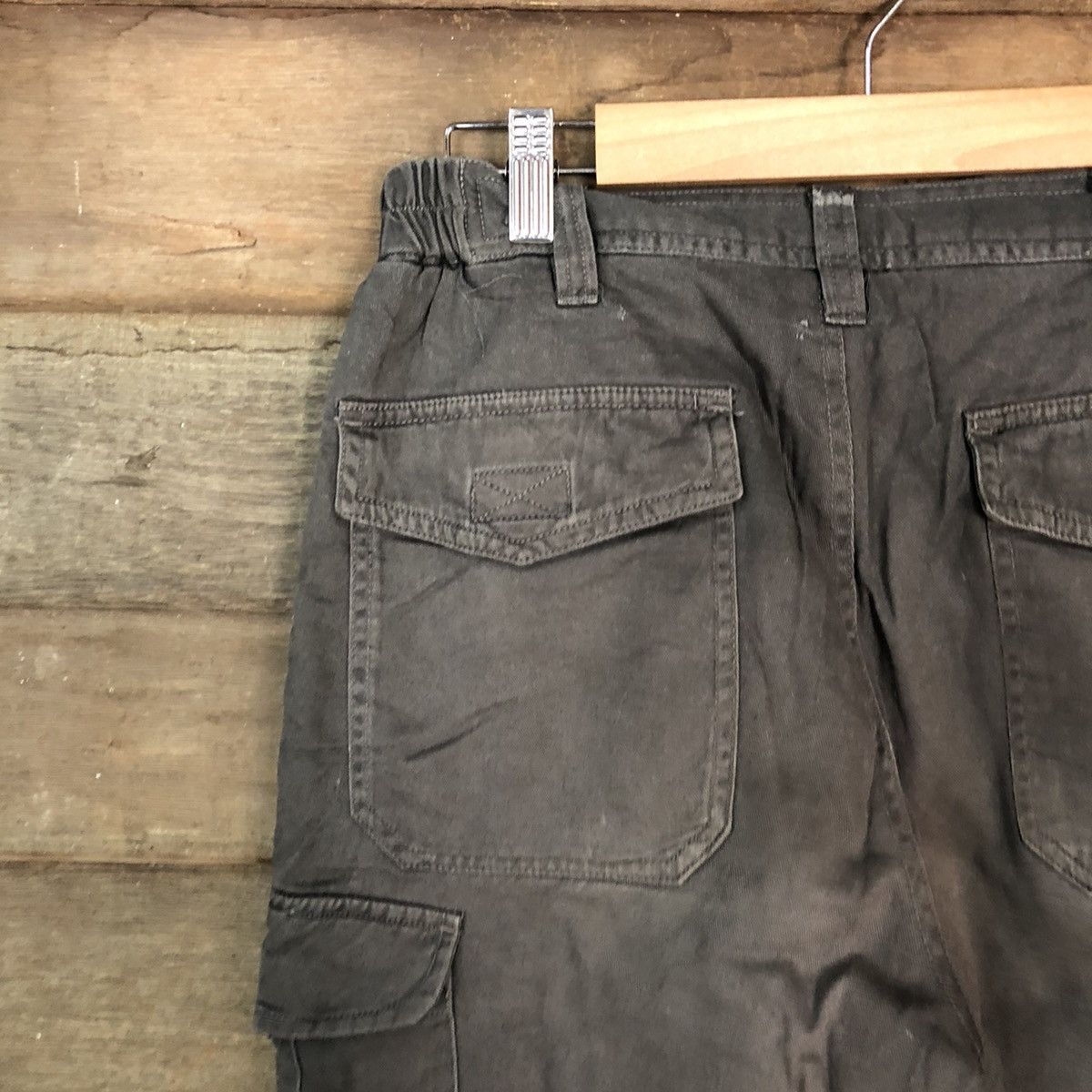 Faded Glory DLL Japanese Brand faded grey worn Cargo Pants #2660 Size US 28 / EU 44 - 14 Thumbnail