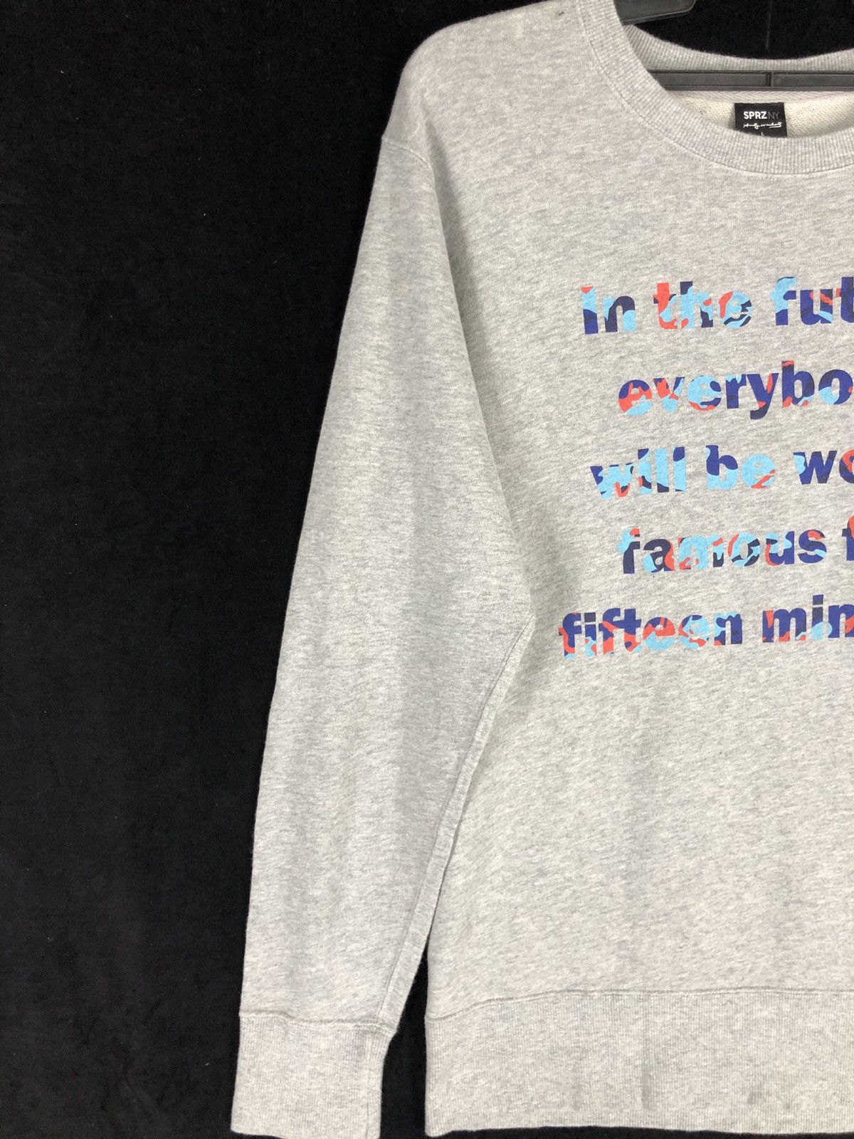 Andy Warhol × Japanese Brand × Uniqlo Andy Warhol x Sprz Uniqlo Logo Pop Art Printed Sweatshirt Size US L / EU 52-54 / 3 - 4 Thumbnail