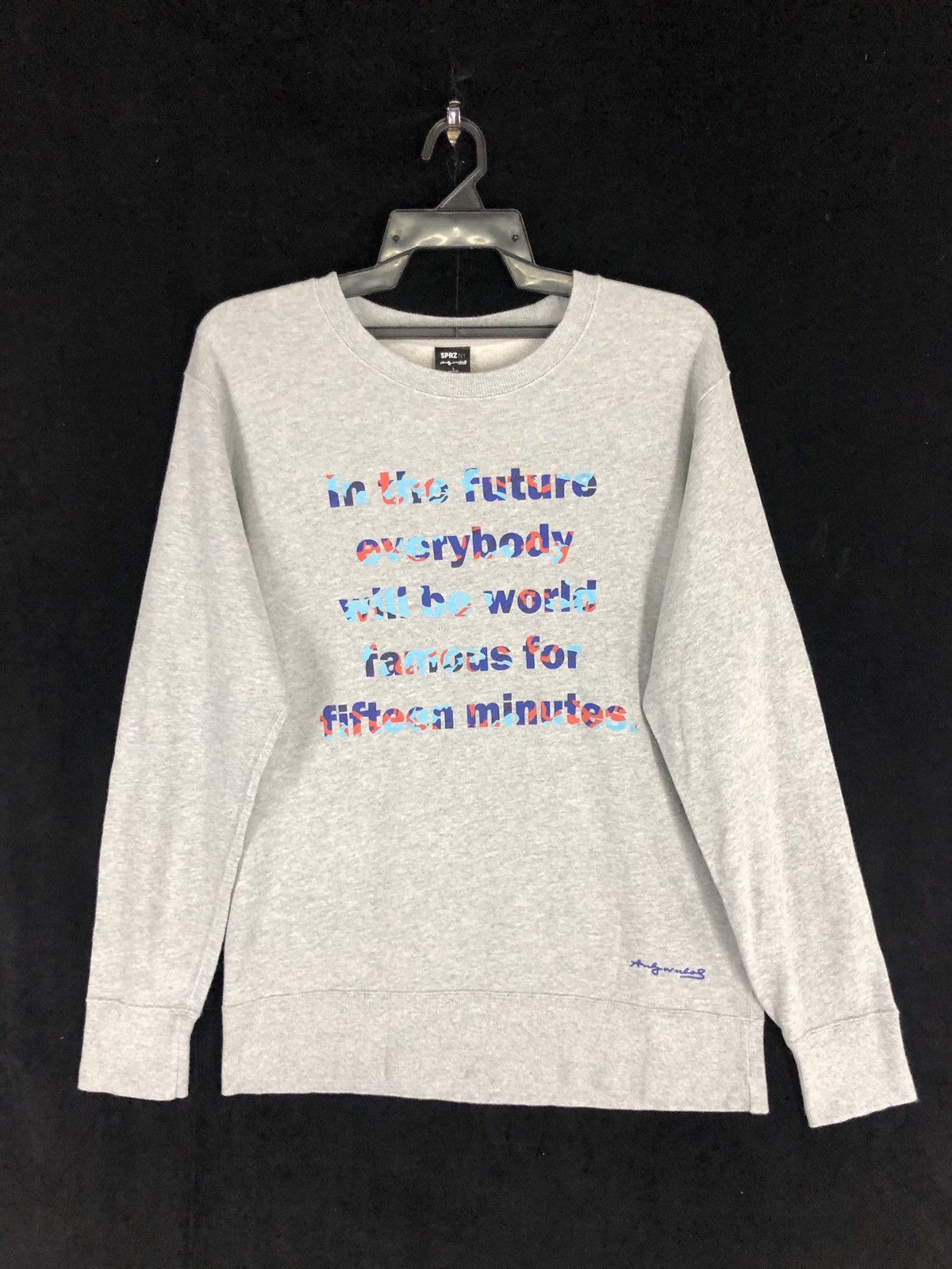 Andy Warhol × Japanese Brand × Uniqlo Andy Warhol x Sprz Uniqlo Logo Pop Art Printed Sweatshirt Size US L / EU 52-54 / 3 - 1 Thumbnail