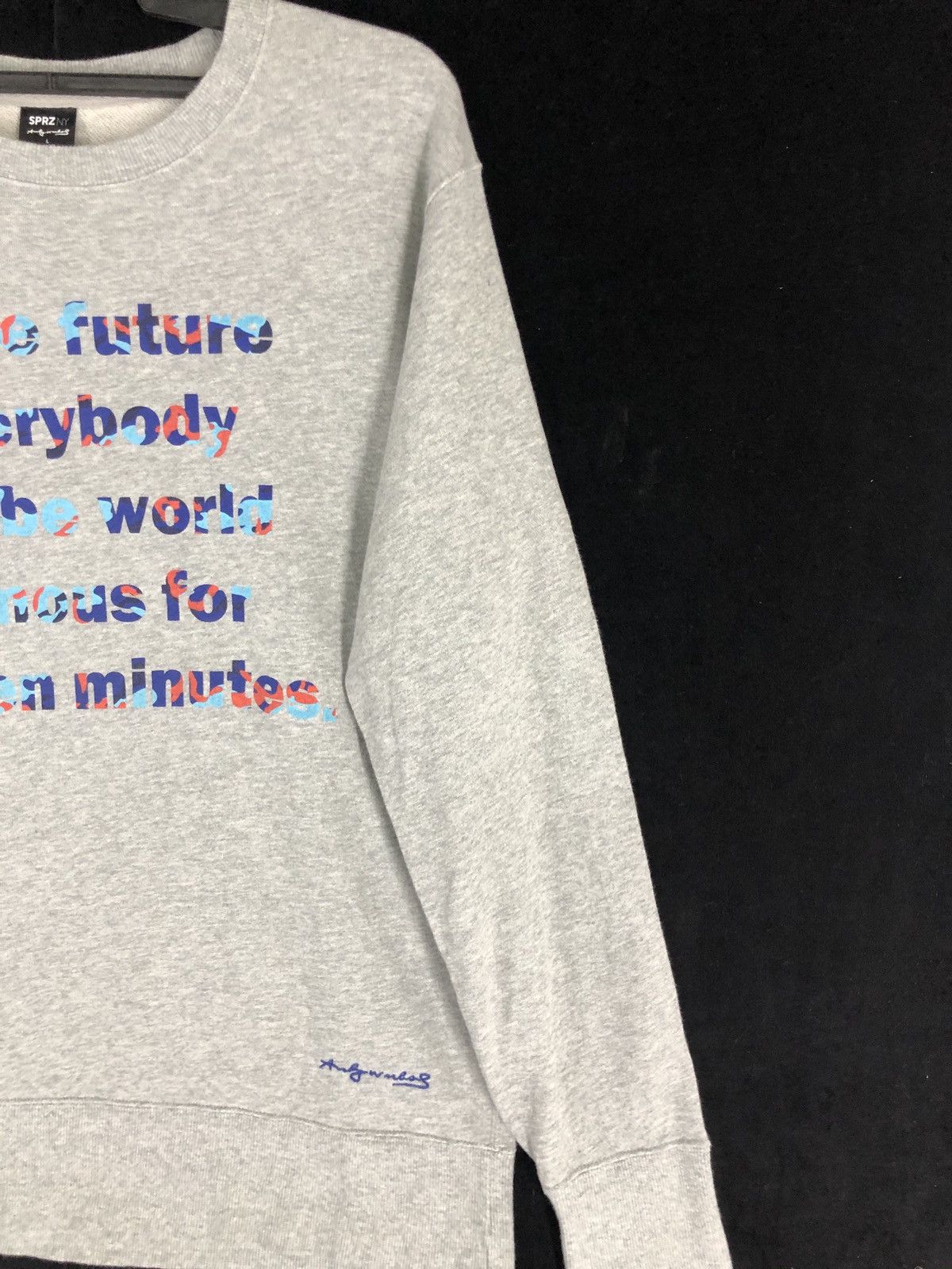 Andy Warhol × Japanese Brand × Uniqlo Andy Warhol x Sprz Uniqlo Logo Pop Art Printed Sweatshirt Size US L / EU 52-54 / 3 - 5 Thumbnail