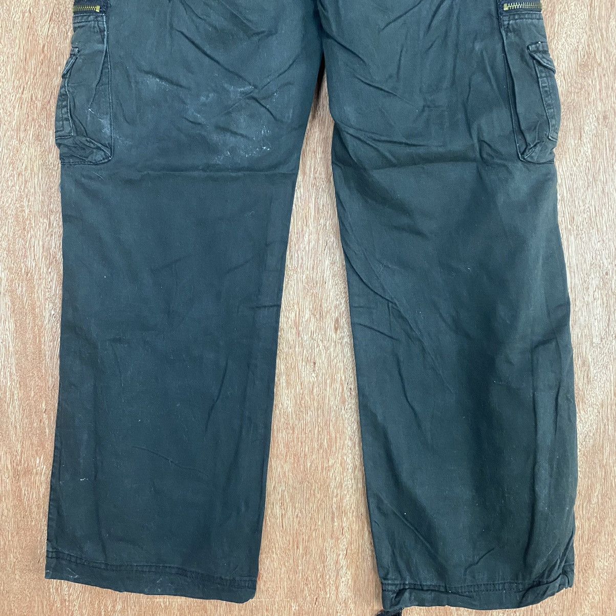 Japanese Brand DL Japan Dark Blue utility Multipocket Cargo Pants #1910 Size 28" / US 6 / IT 42 - 10 Thumbnail
