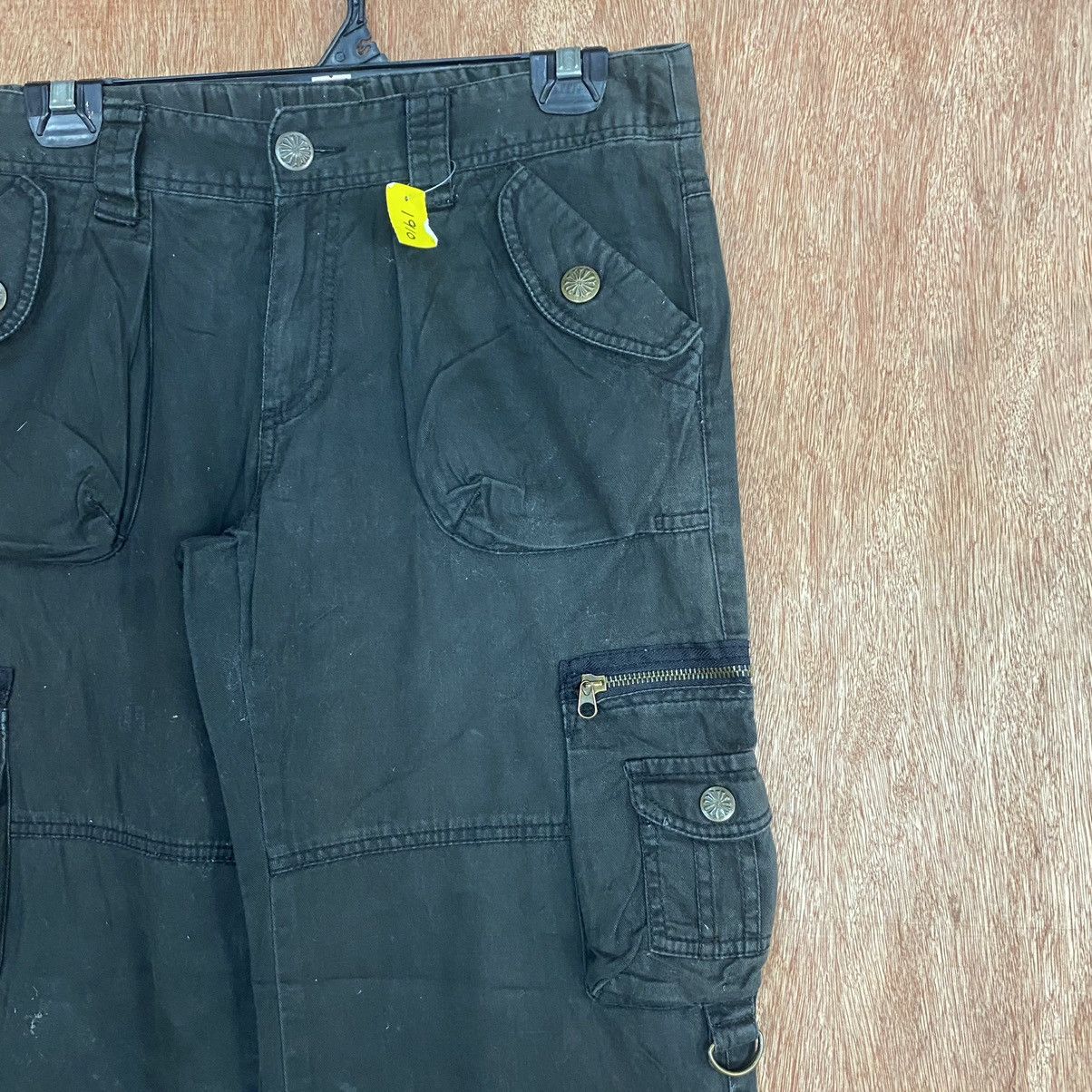 Japanese Brand DL Japan Dark Blue utility Multipocket Cargo Pants #1910 Size 28" / US 6 / IT 42 - 4 Thumbnail