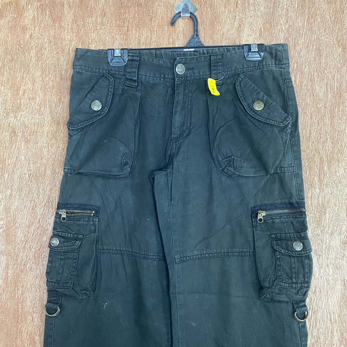 Japanese Brand DL Japan Dark Blue utility Multipocket Cargo Pants #1910 Size 28" / US 6 / IT 42 - 2 Thumbnail