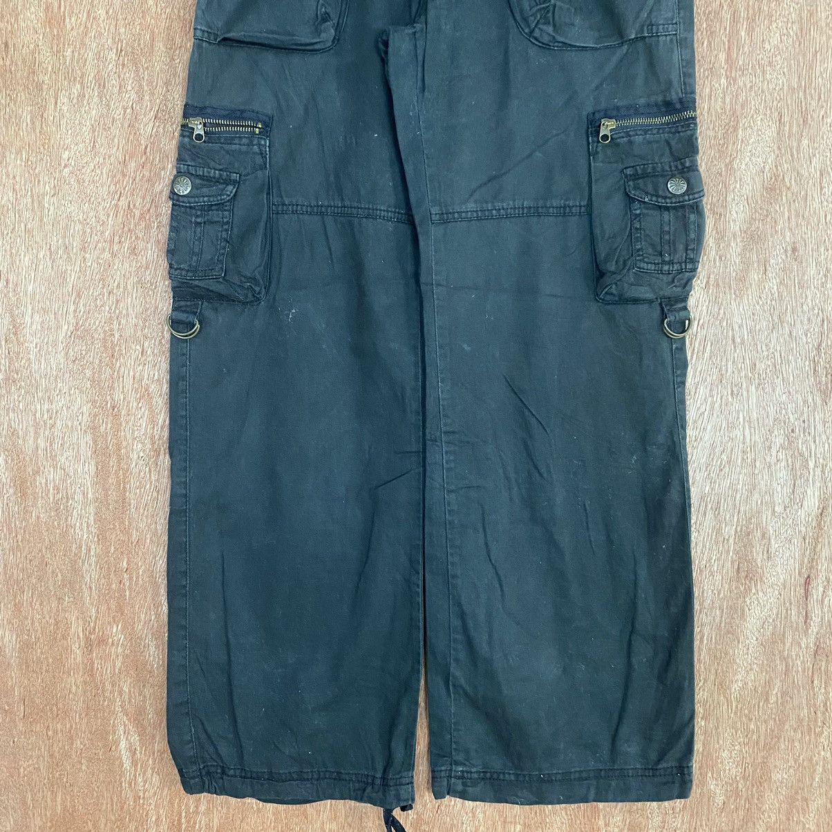 Japanese Brand DL Japan Dark Blue utility Multipocket Cargo Pants #1910 Size 28" / US 6 / IT 42 - 3 Thumbnail