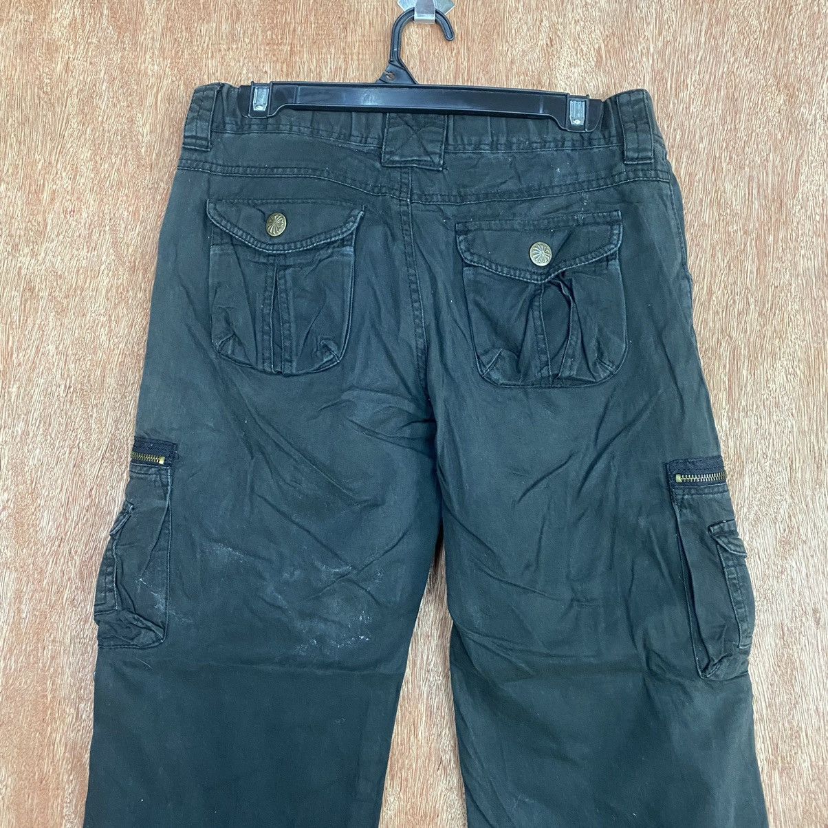 Japanese Brand DL Japan Dark Blue utility Multipocket Cargo Pants #1910 Size 28" / US 6 / IT 42 - 9 Thumbnail