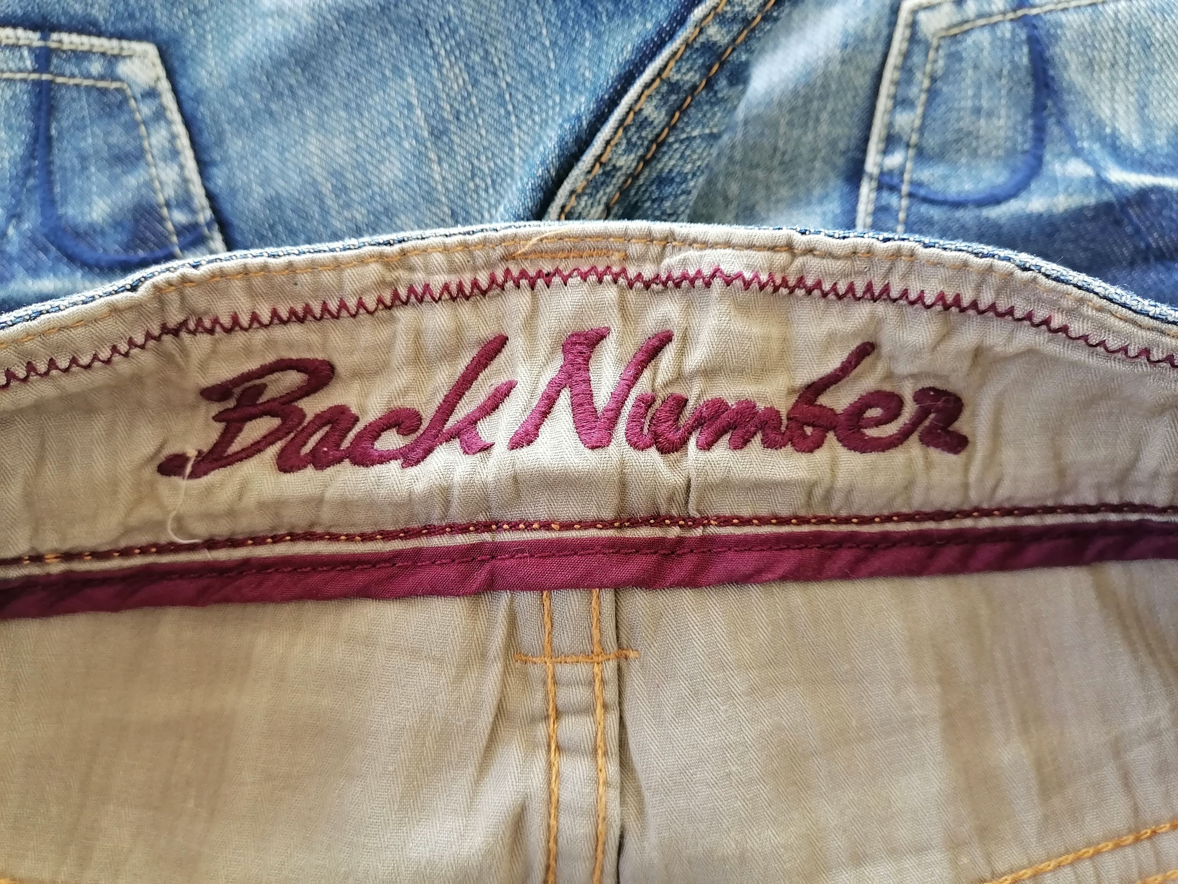Other Washed Blue Back Number Distressed Denim Pants Size US 32 / EU 48 - 6 Thumbnail