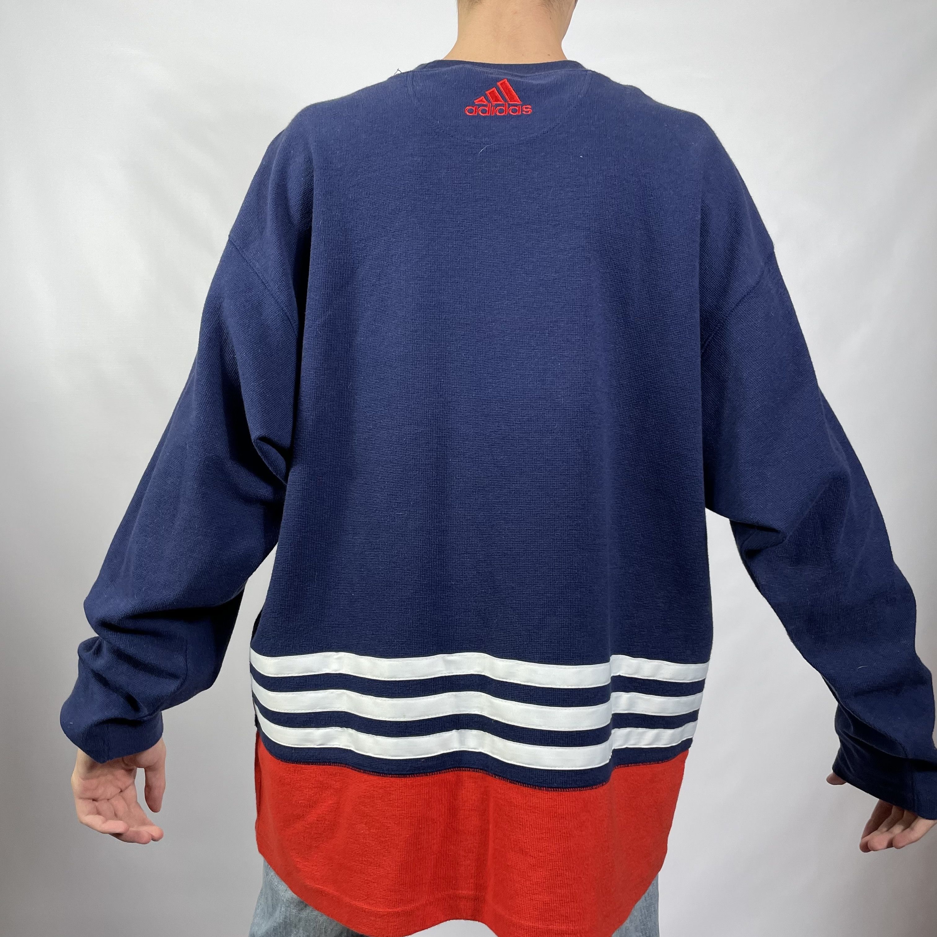 Adidas Vintge Adidas 90s Hockey sweatshirt Size US L / EU 52-54 / 3 - 7 Thumbnail