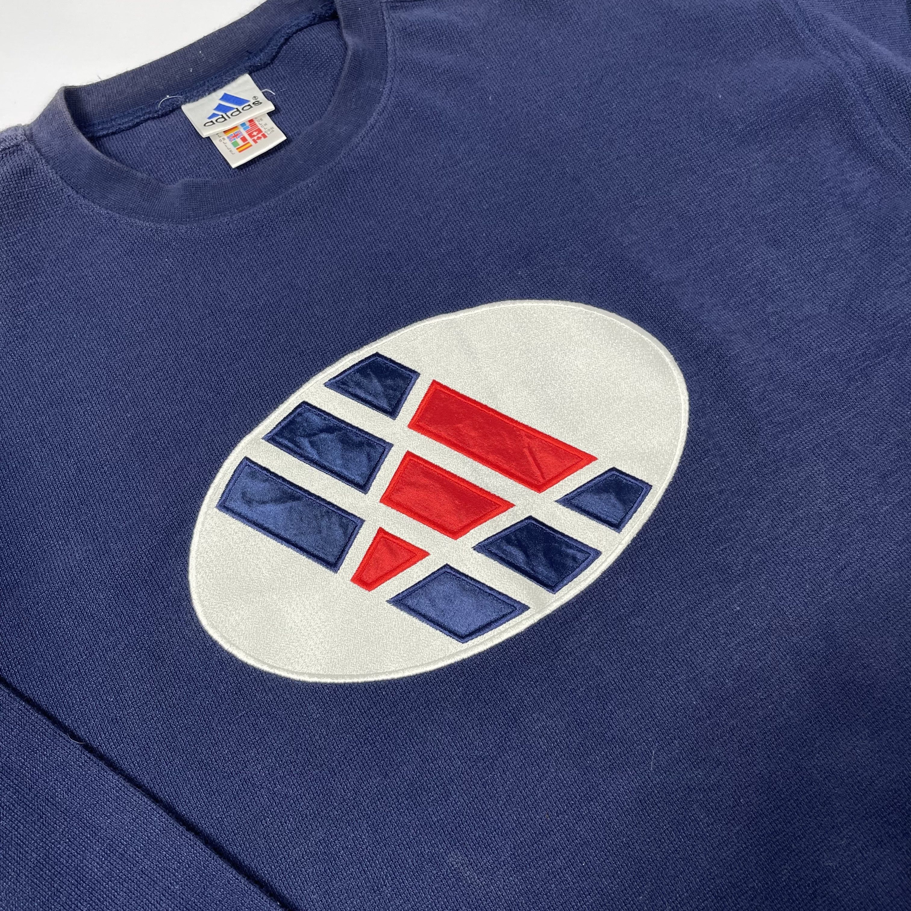 Adidas Vintge Adidas 90s Hockey sweatshirt Size US L / EU 52-54 / 3 - 3 Thumbnail