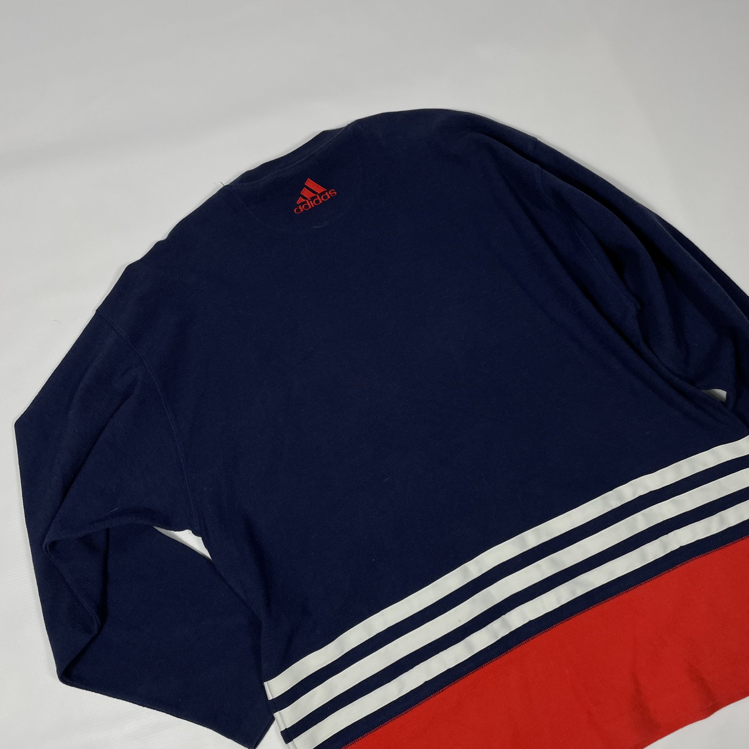 Adidas Vintge Adidas 90s Hockey sweatshirt Size US L / EU 52-54 / 3 - 5 Thumbnail