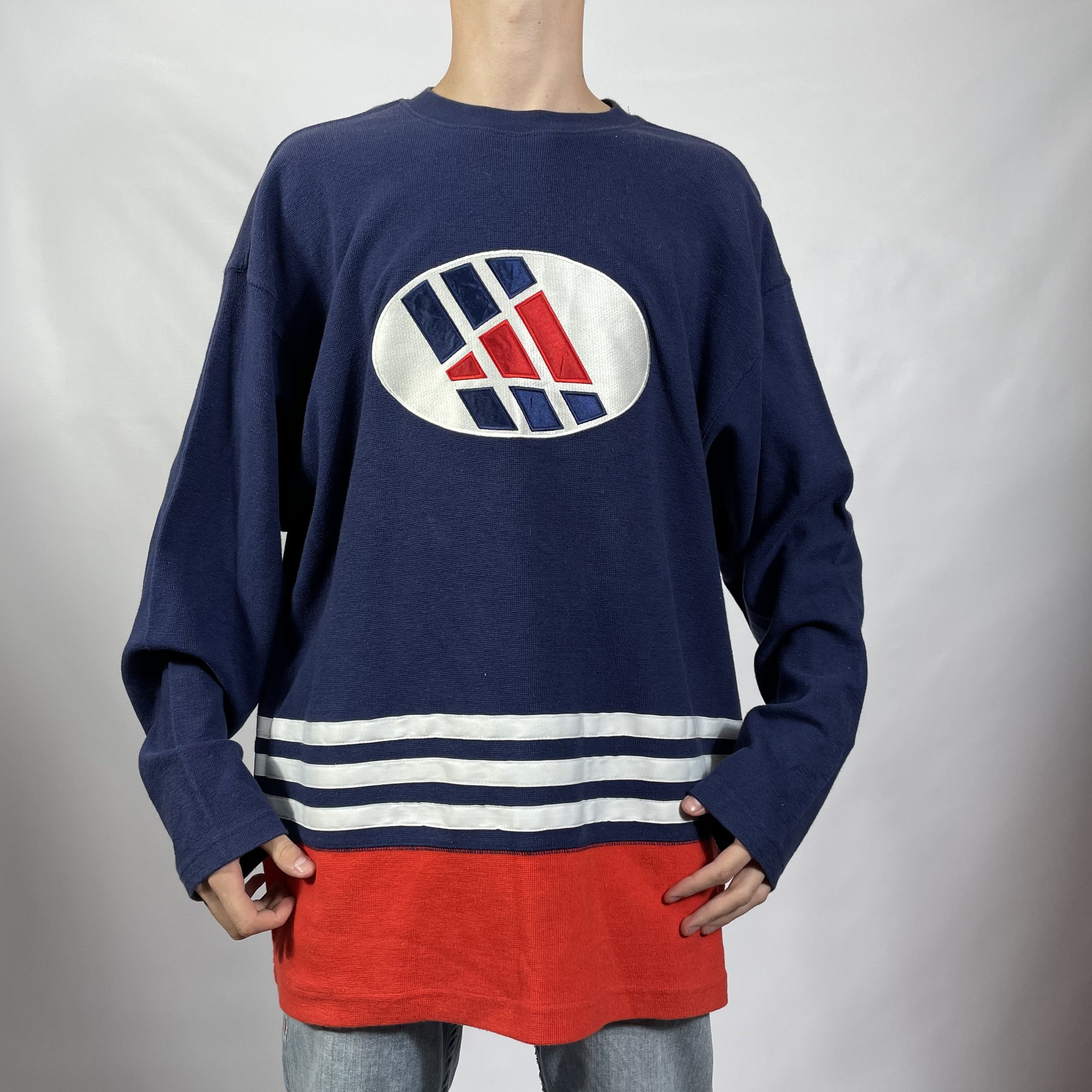 Adidas Vintge Adidas 90s Hockey sweatshirt Size US L / EU 52-54 / 3 - 6 Thumbnail