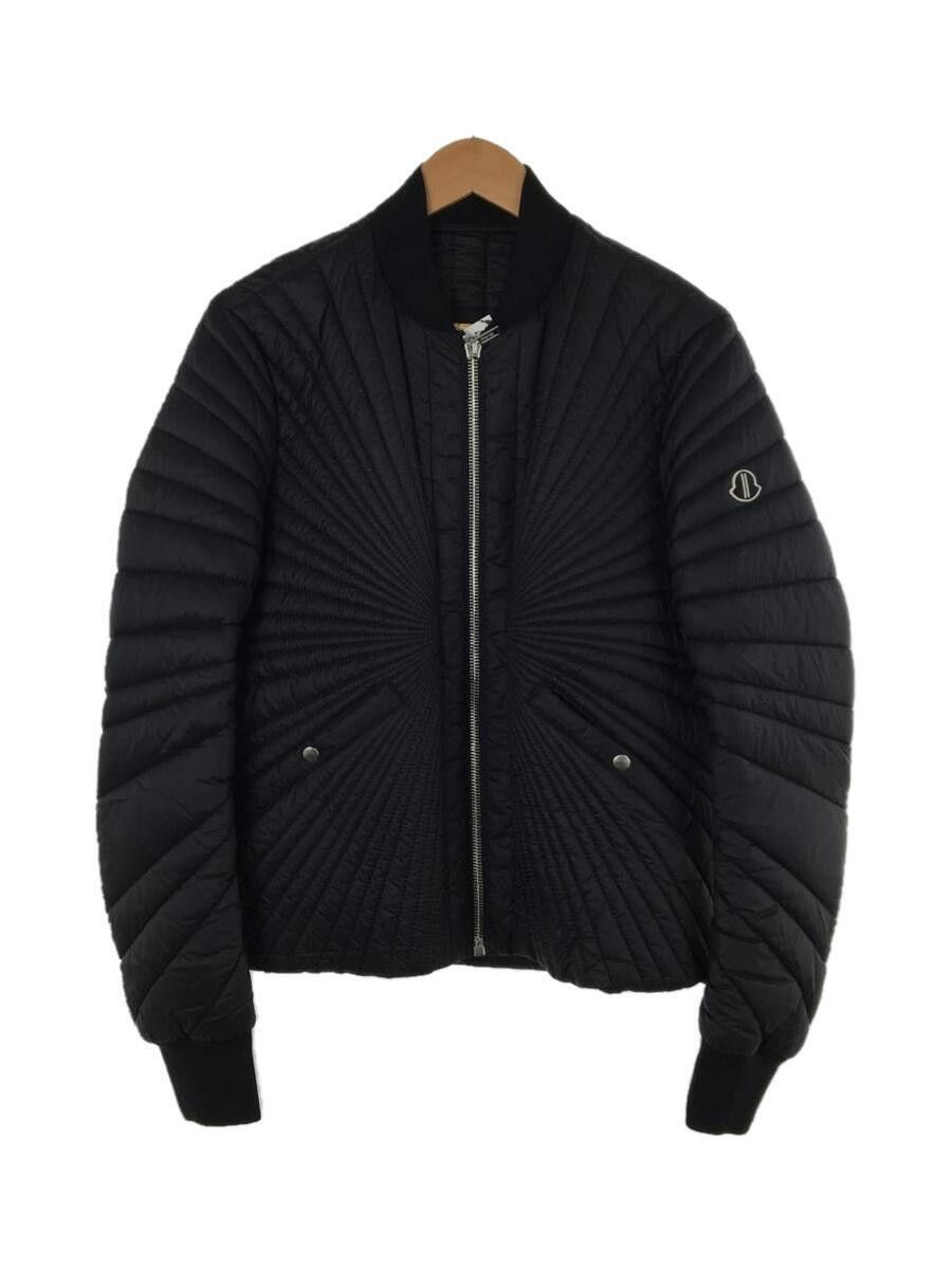 Moncler × Rick Owens Angle Goose Down Nylon Bomber Jacket Size US S / EU 44-46 / 1 - 1 Thumbnail