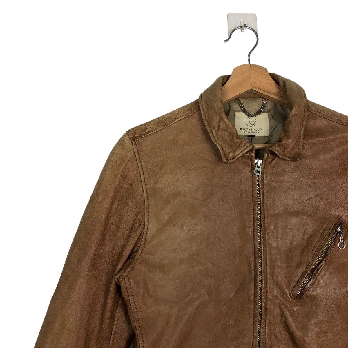 BEAUTY&YOUTH VINTAGE SOFT LEATHER BIKER BEAUTY & YOUTH JACKET Size US S / EU 44-46 / 1 - 6 Thumbnail