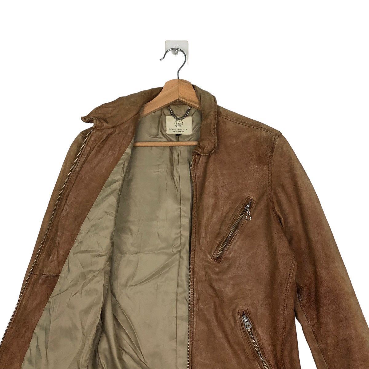 BEAUTY&YOUTH VINTAGE SOFT LEATHER BIKER BEAUTY & YOUTH JACKET Size US S / EU 44-46 / 1 - 9 Thumbnail
